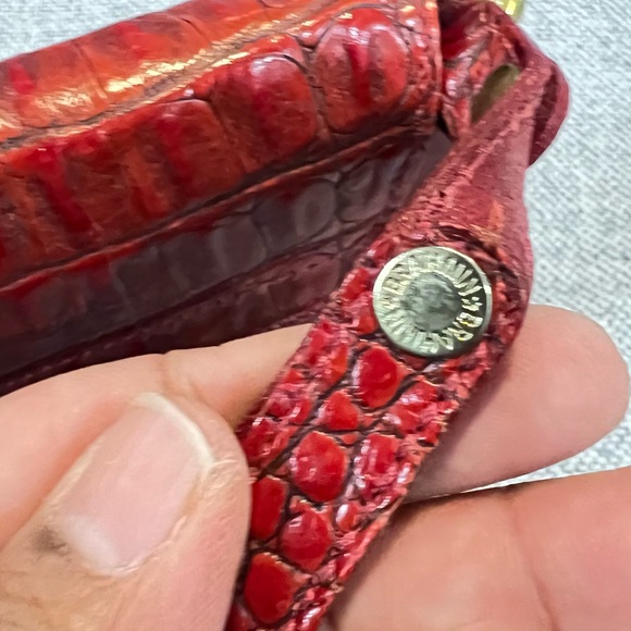 Brahmin Leather Crossbody Bag Red - Picture 12 of 16